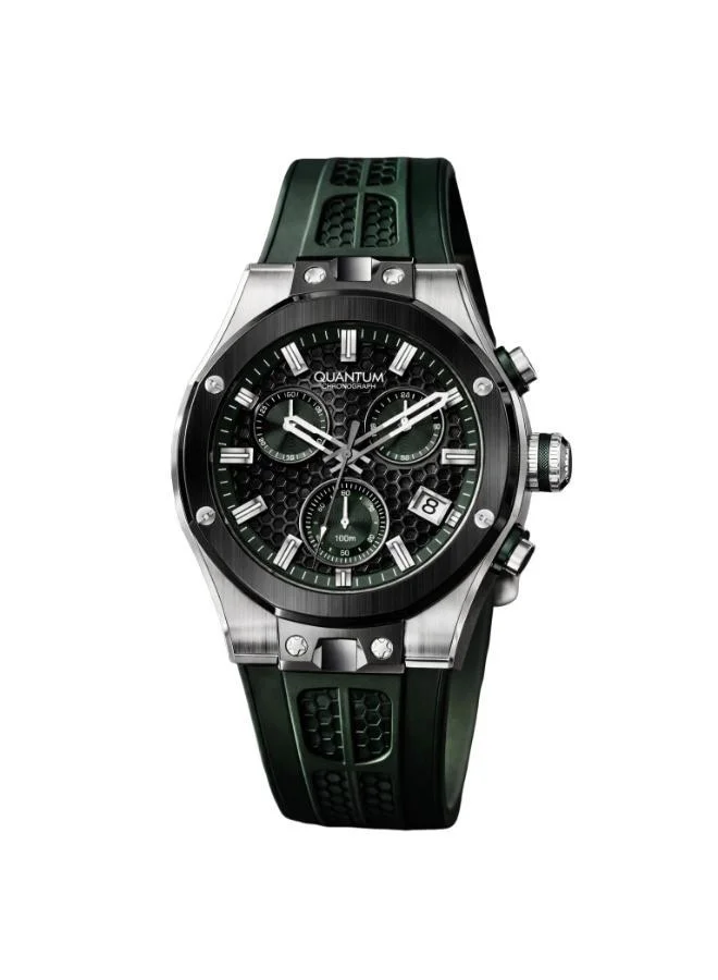 كوانتوم Men's Silicone Analog Watch HNG1230.355 - 44 mm